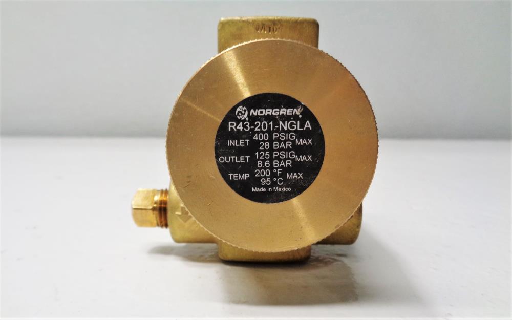 Norgren 1/4" NPT Pneumatic Regulator R43-201-NGLA